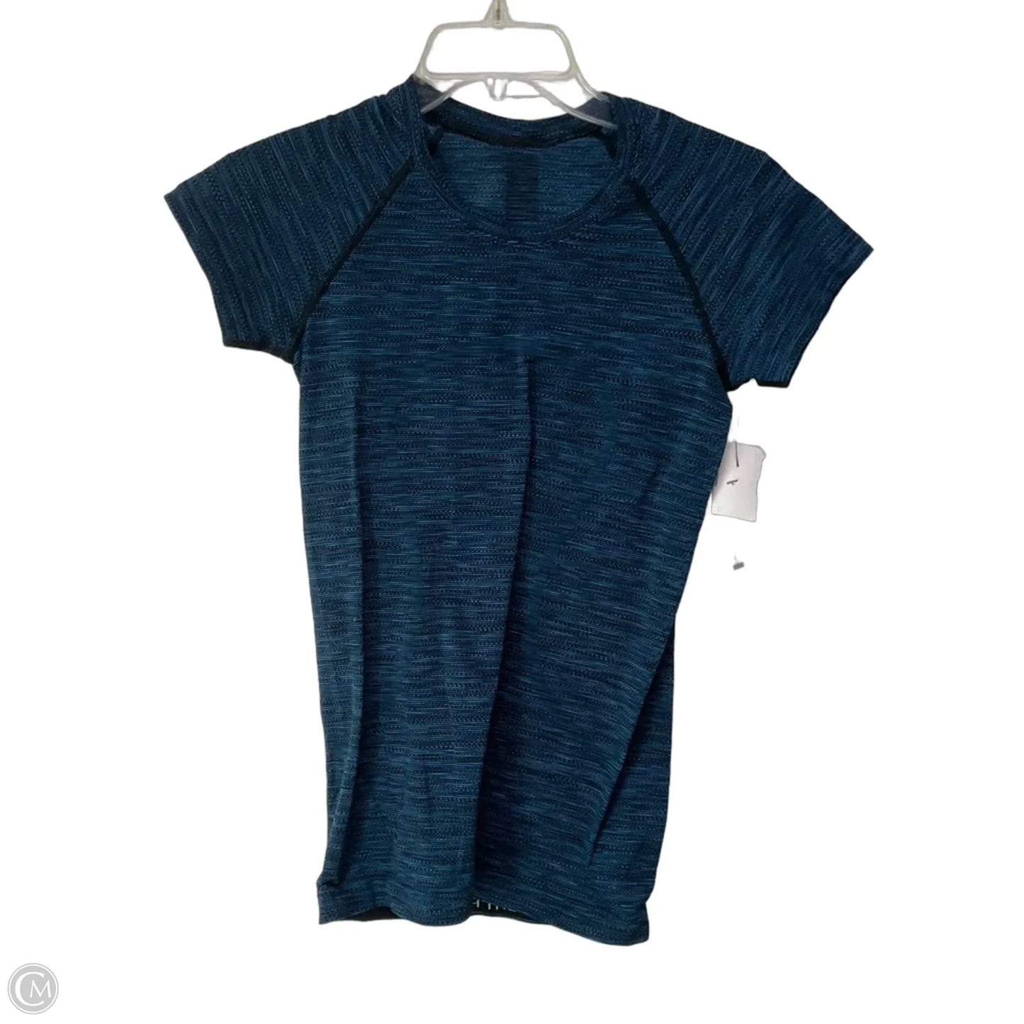 Athletic Top Short Sleeve By Lululemon In Blue, Size: 6