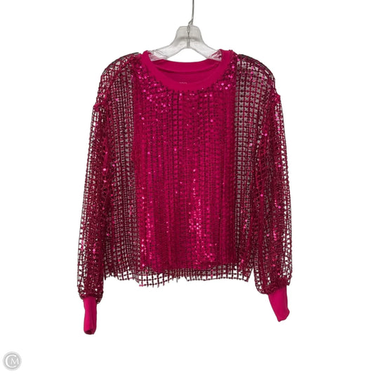 Top Long Sleeve By Pilcro In Pink, Size: Xs