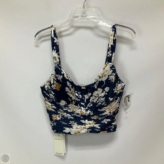 Top Sleeveless By Abercrombie And Fitch In Floral Print, Size: M