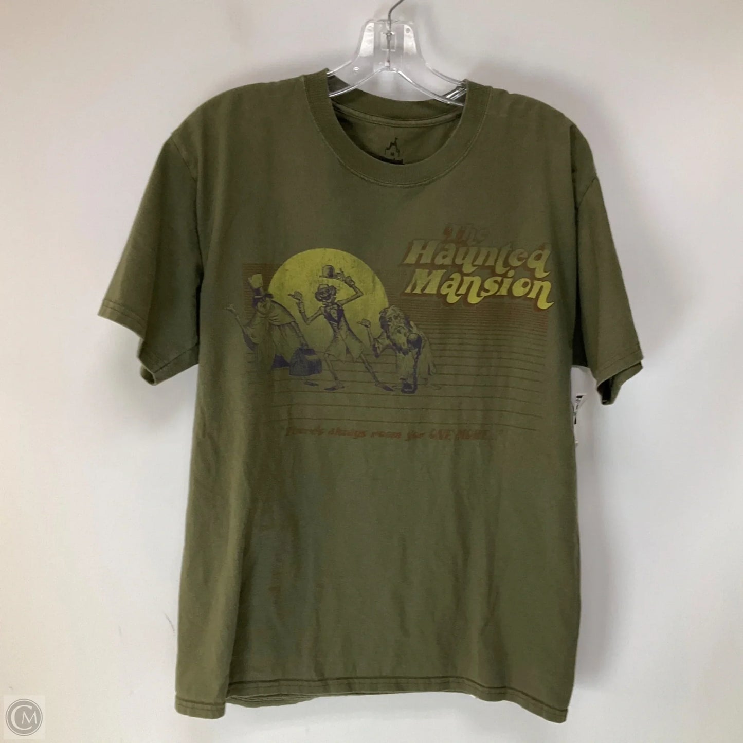 Top Short Sleeve By Disney In Green, Size: M