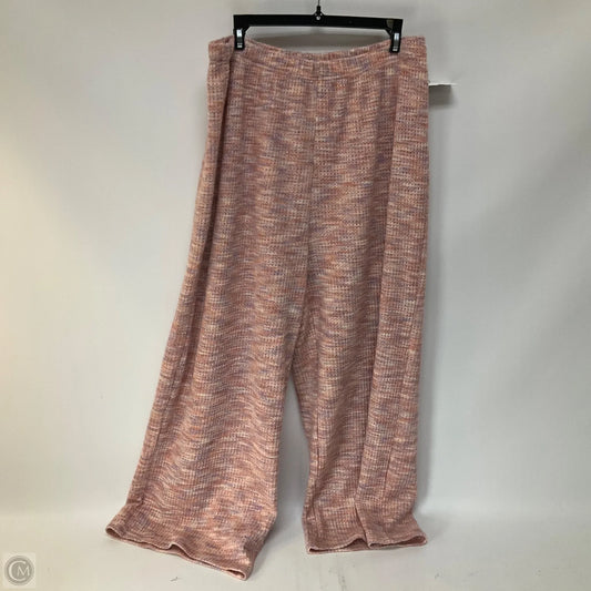 Pants Lounge By Cider In Pink, Size: 1x