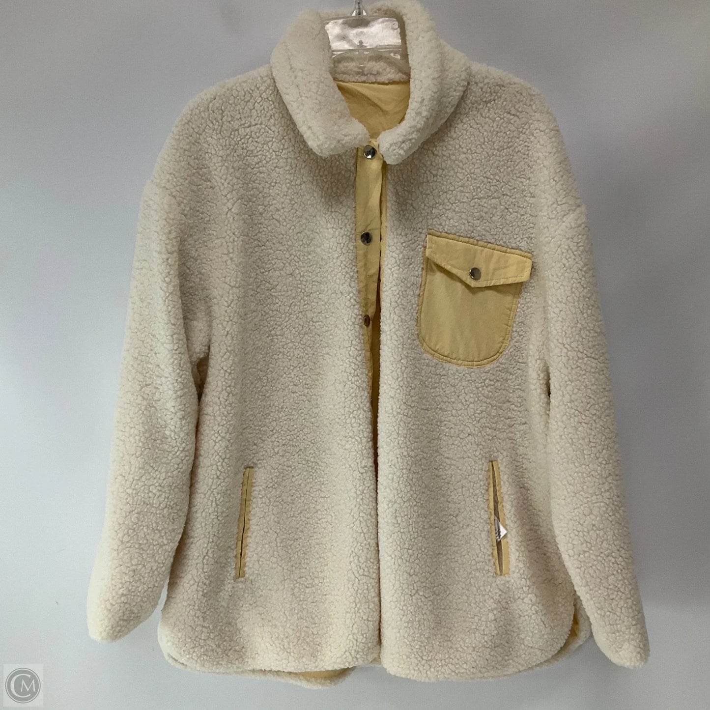 Jacket Fleece By White Birch In Cream, Size: L