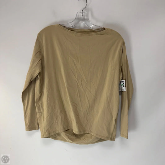 Top Long Sleeve By Lululemon In Beige, Size: 4