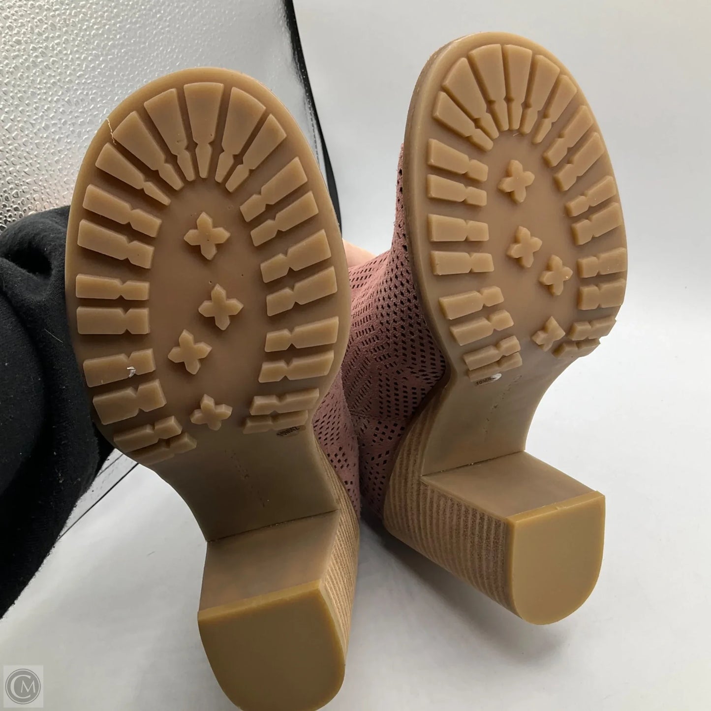 Boots Ankle Heels By Lucky Brand In Pink, Size: 10