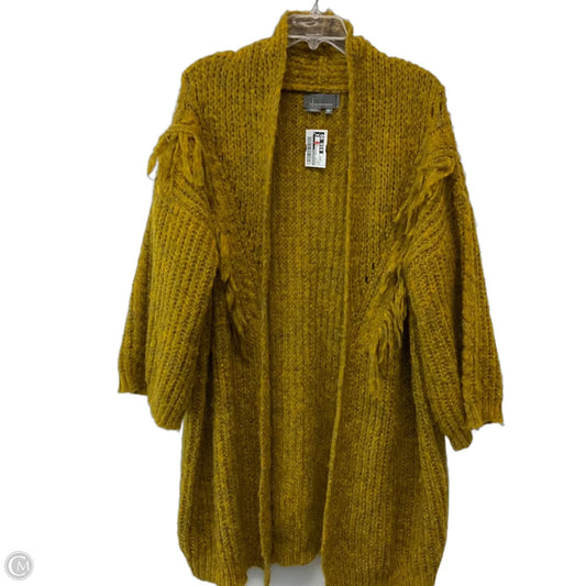 Sweater Cardigan By Anthropologie In Yellow, Size: Osfm