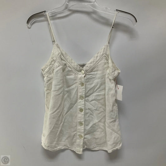 Top Sleeveless By Abercrombie And Fitch In White, Size: S