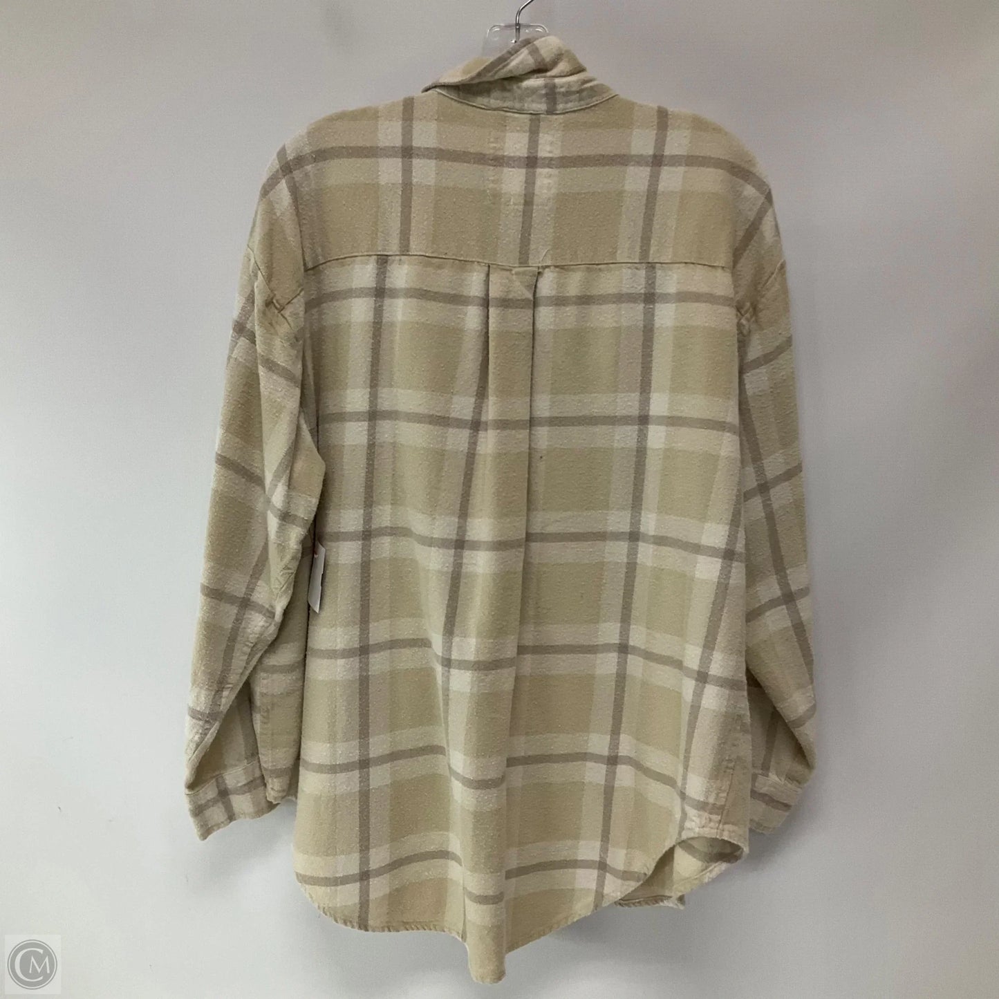 Jacket Shirt By Aerie In Plaid Pattern, Size: M