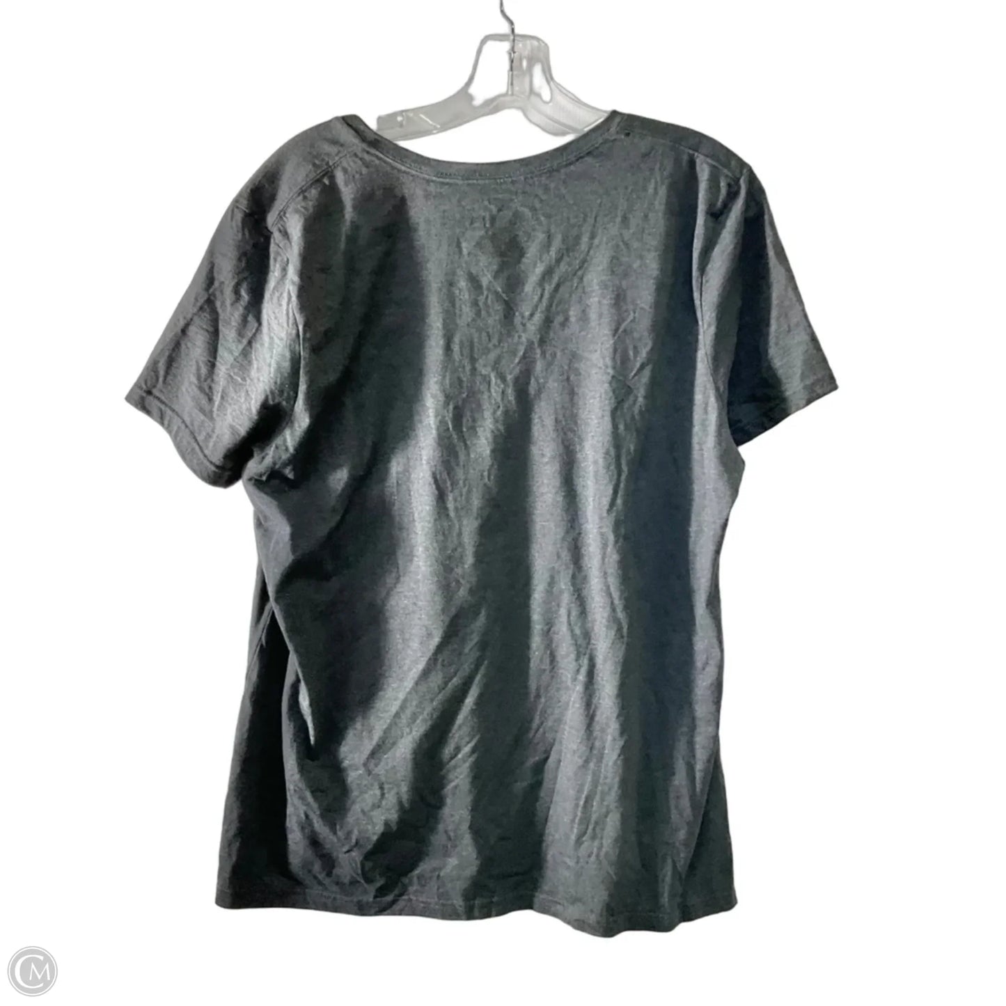 Athletic Top Short Sleeve By Fanatics In Grey, Size: 2x