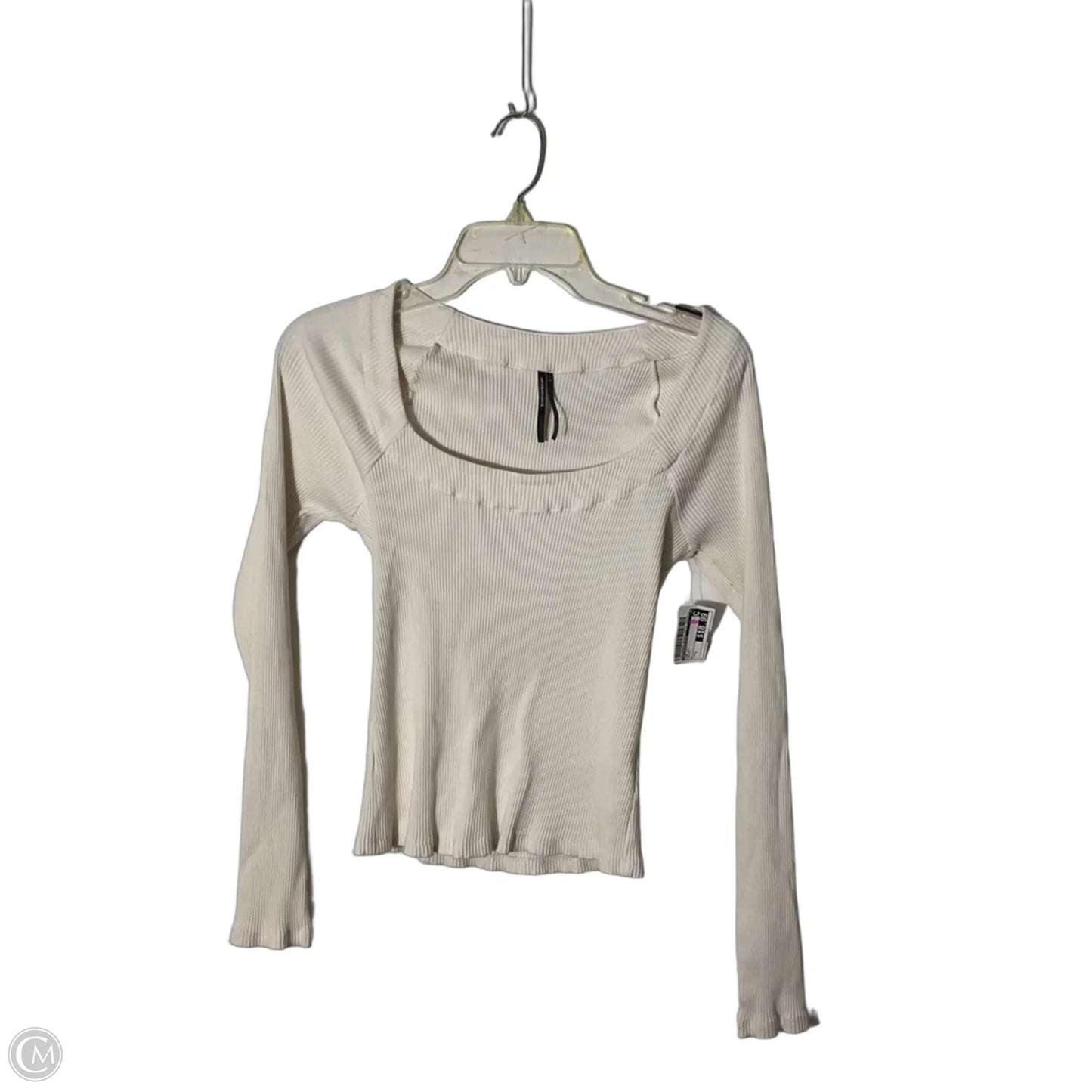 Top Long Sleeve By Anthropologie In White, Size: L