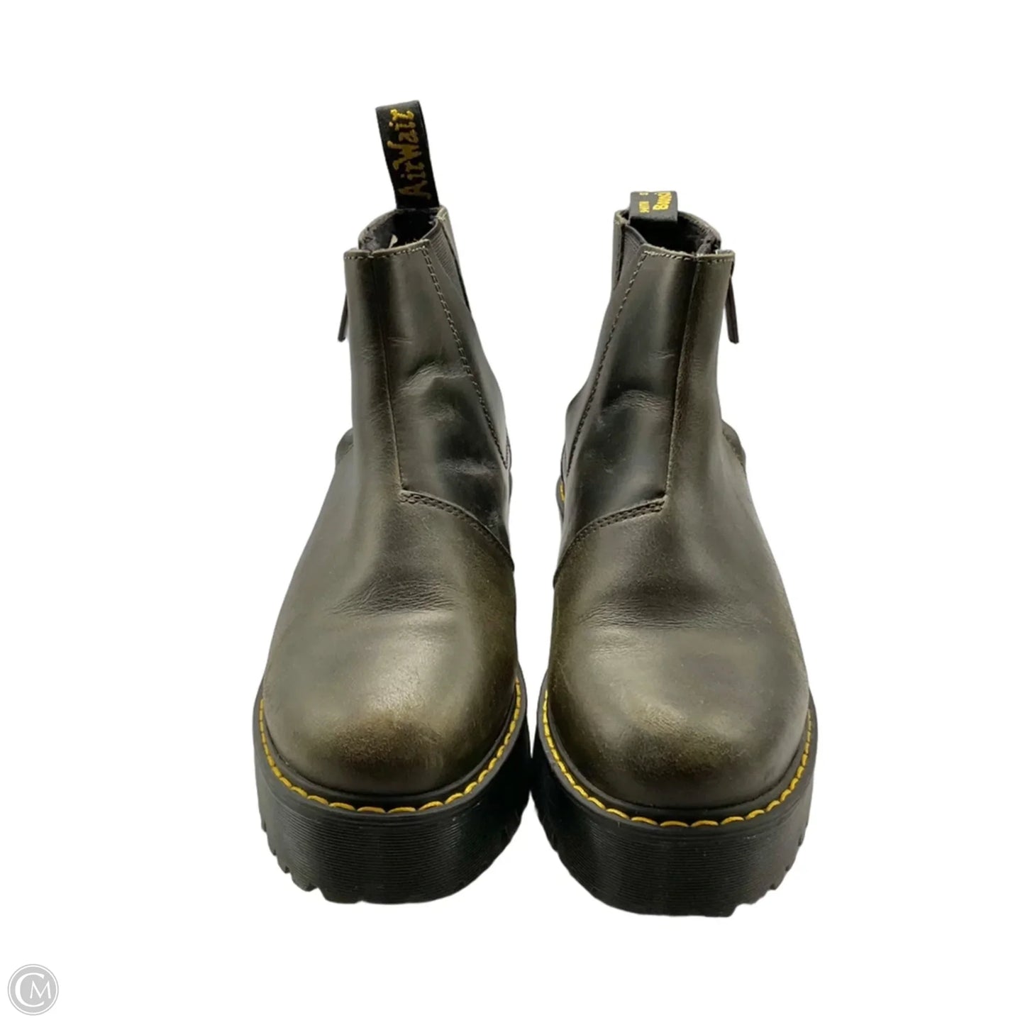 Boots Ankle Heels By Dr Martens In Brown, Size: 8