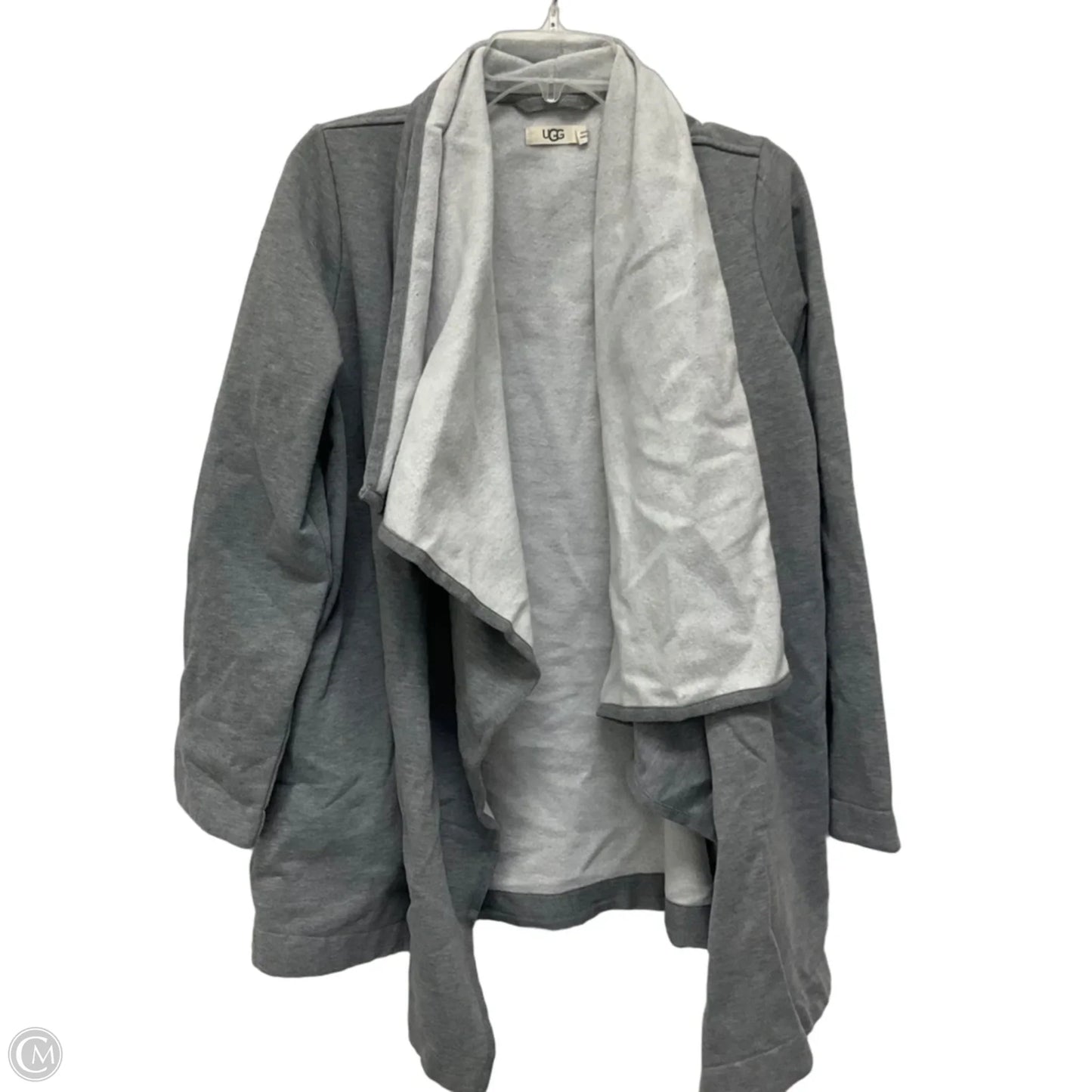 Sweater Cardigan Designer By Ugg In Grey, Size: M