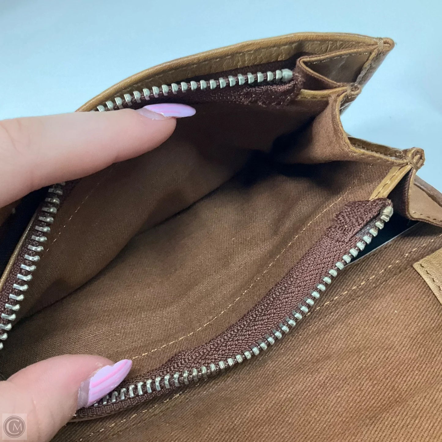 Wallet Leather By Cma, Size: Medium