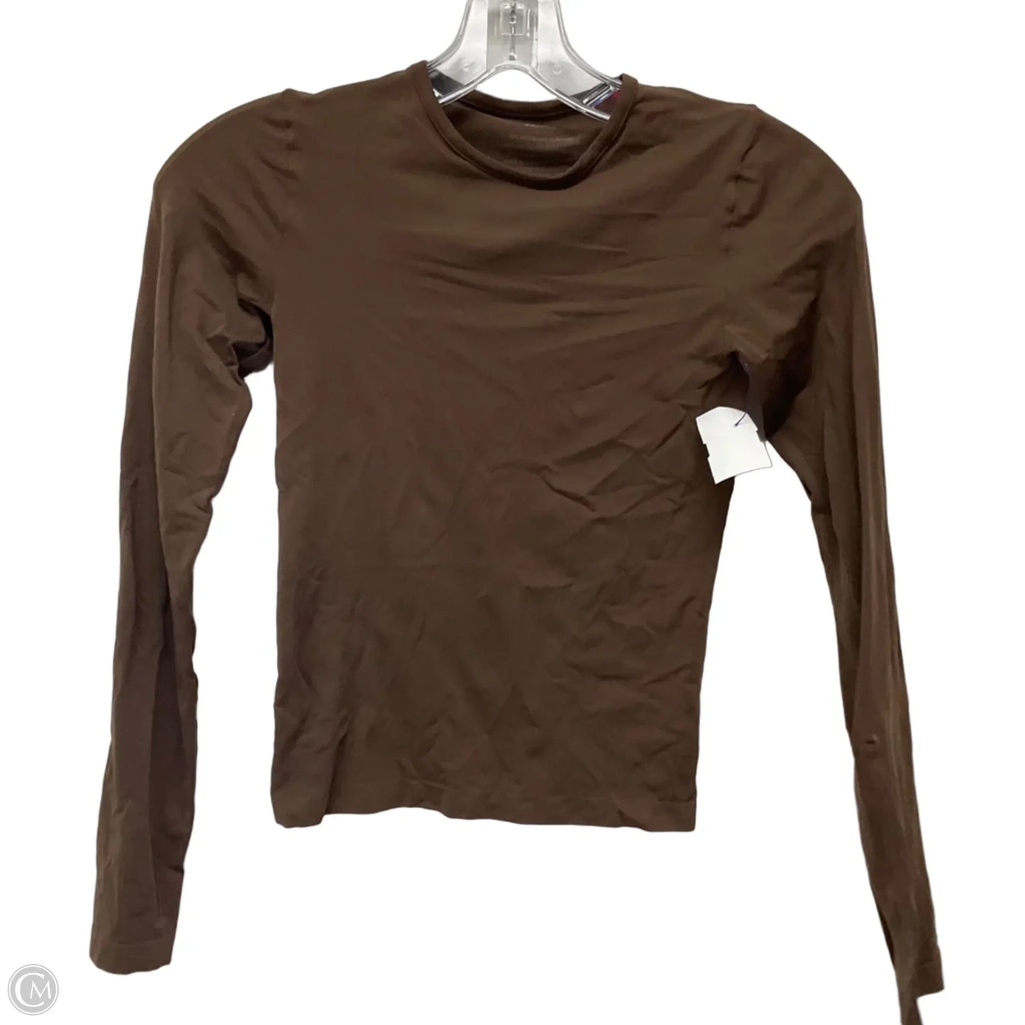 Top Long Sleeve By Skims In Brown, Size: S
