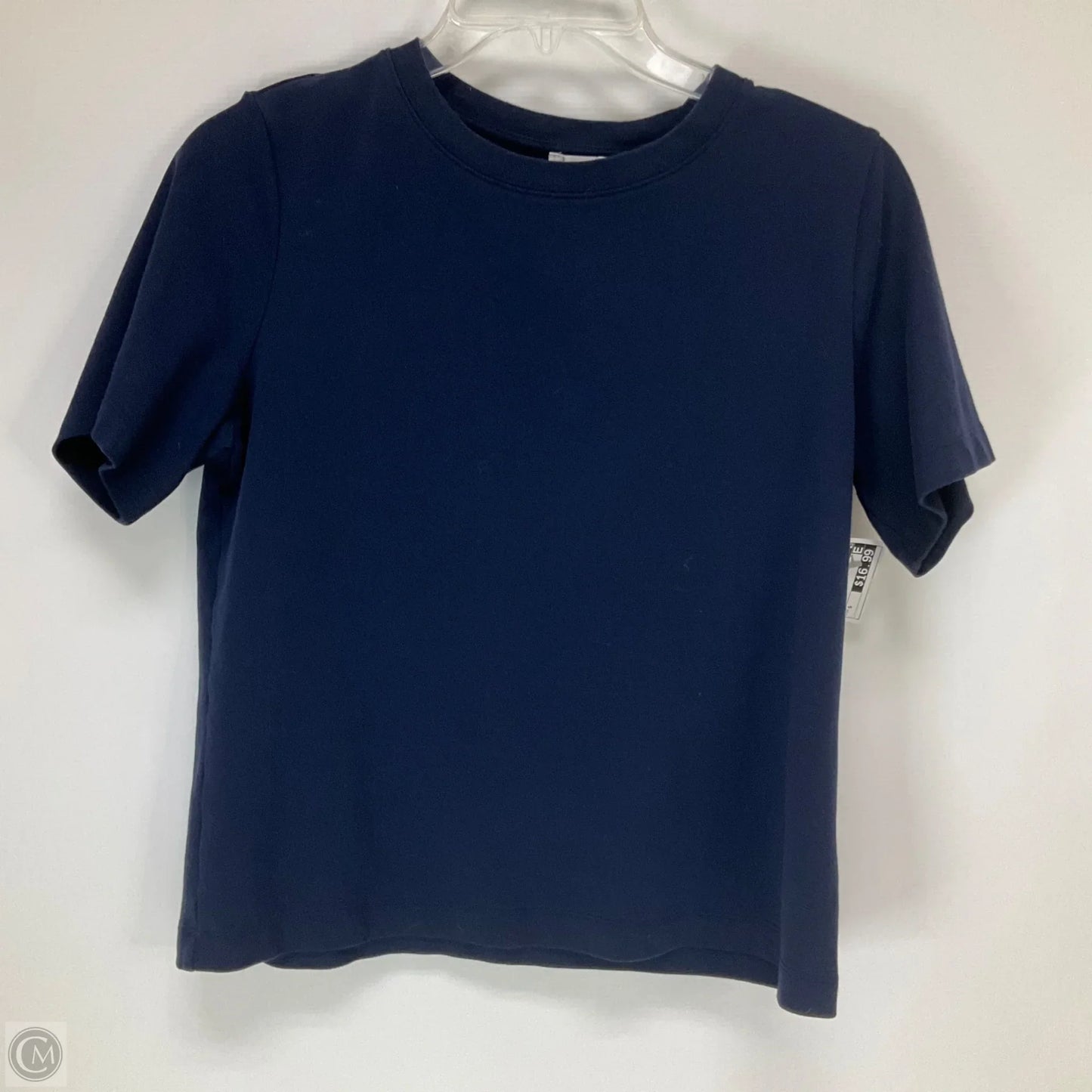 Top Short Sleeve By Babaton In Navy, Size: S