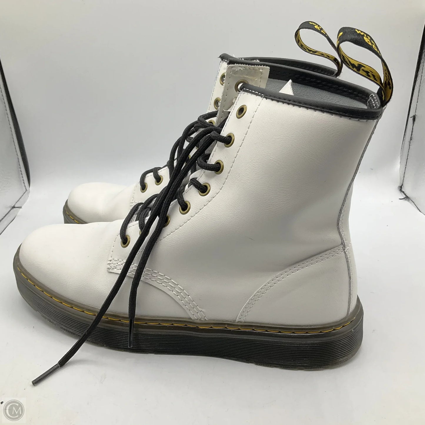 Boots Combat By Dr Martens In White, Size: 10