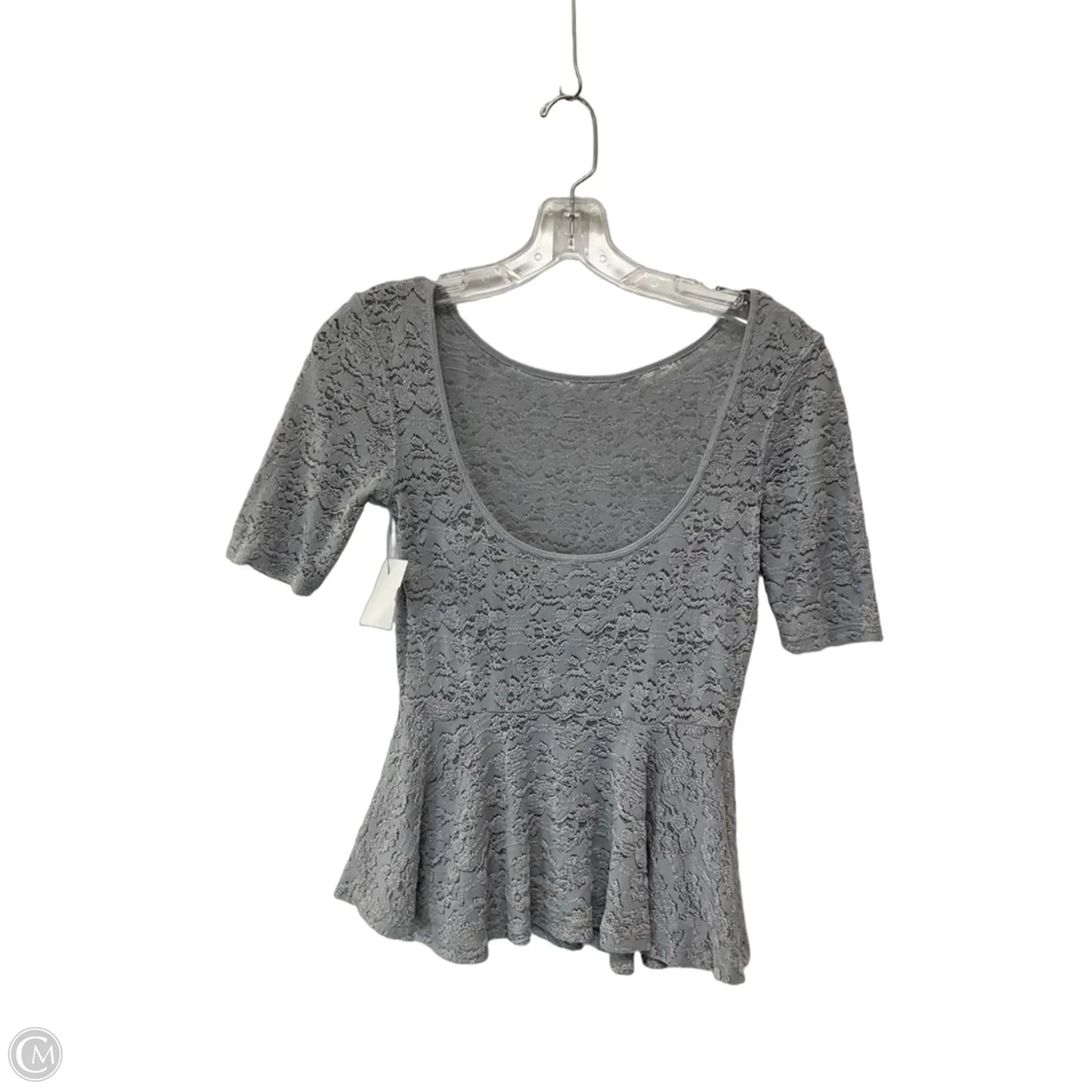 Top Short Sleeve By Free People In Grey, Size: Xs