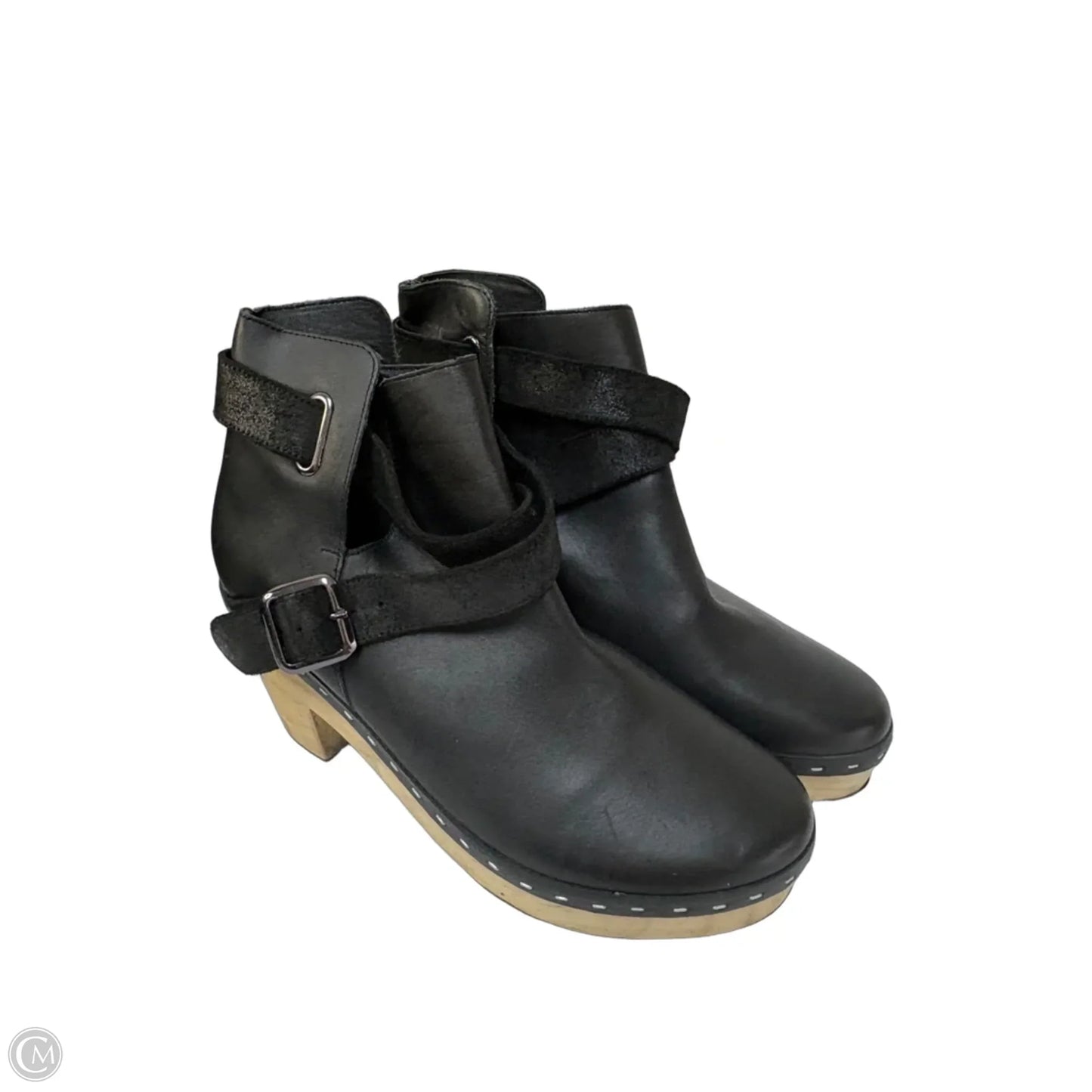 Boots Ankle Heels By Free People In Black & Tan, Size: 9
