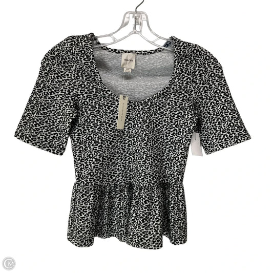 Top Short Sleeve By Maeve In Black & White, Size: Xxs
