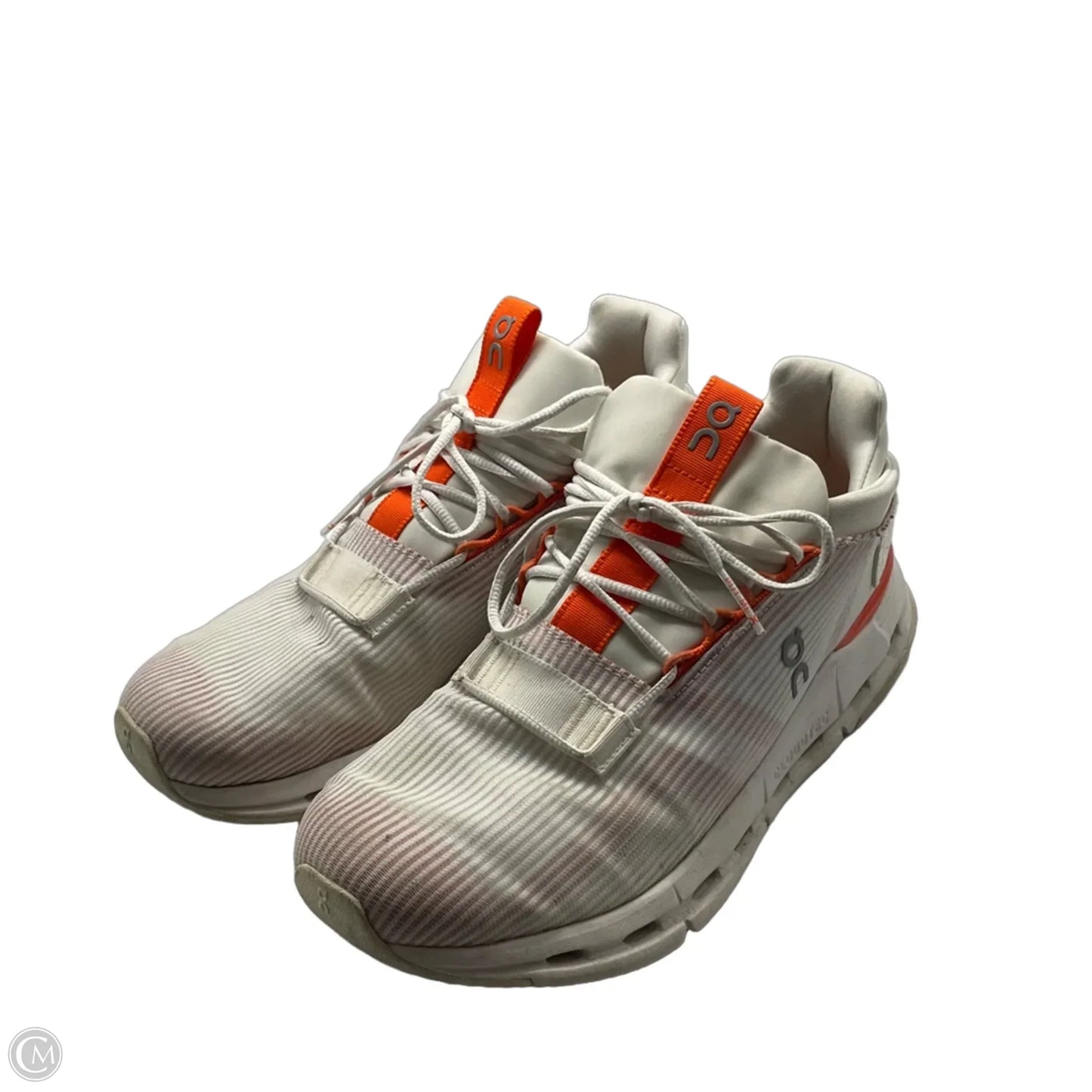 Shoes Athletic By On In Orange & White, Size: 9.5