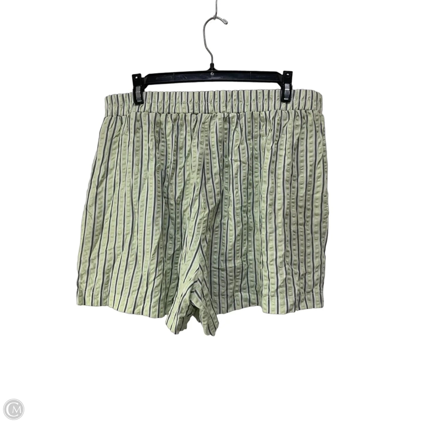 Shorts By Happily Grey In Striped Pattern, Size: Xl