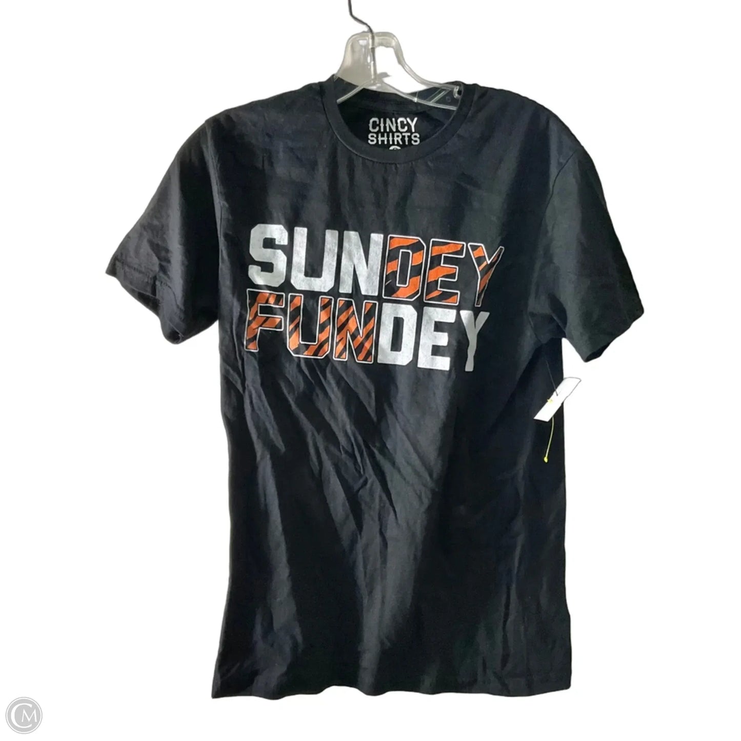 Athletic Top Short Sleeve By Cmf In Black, Size: S