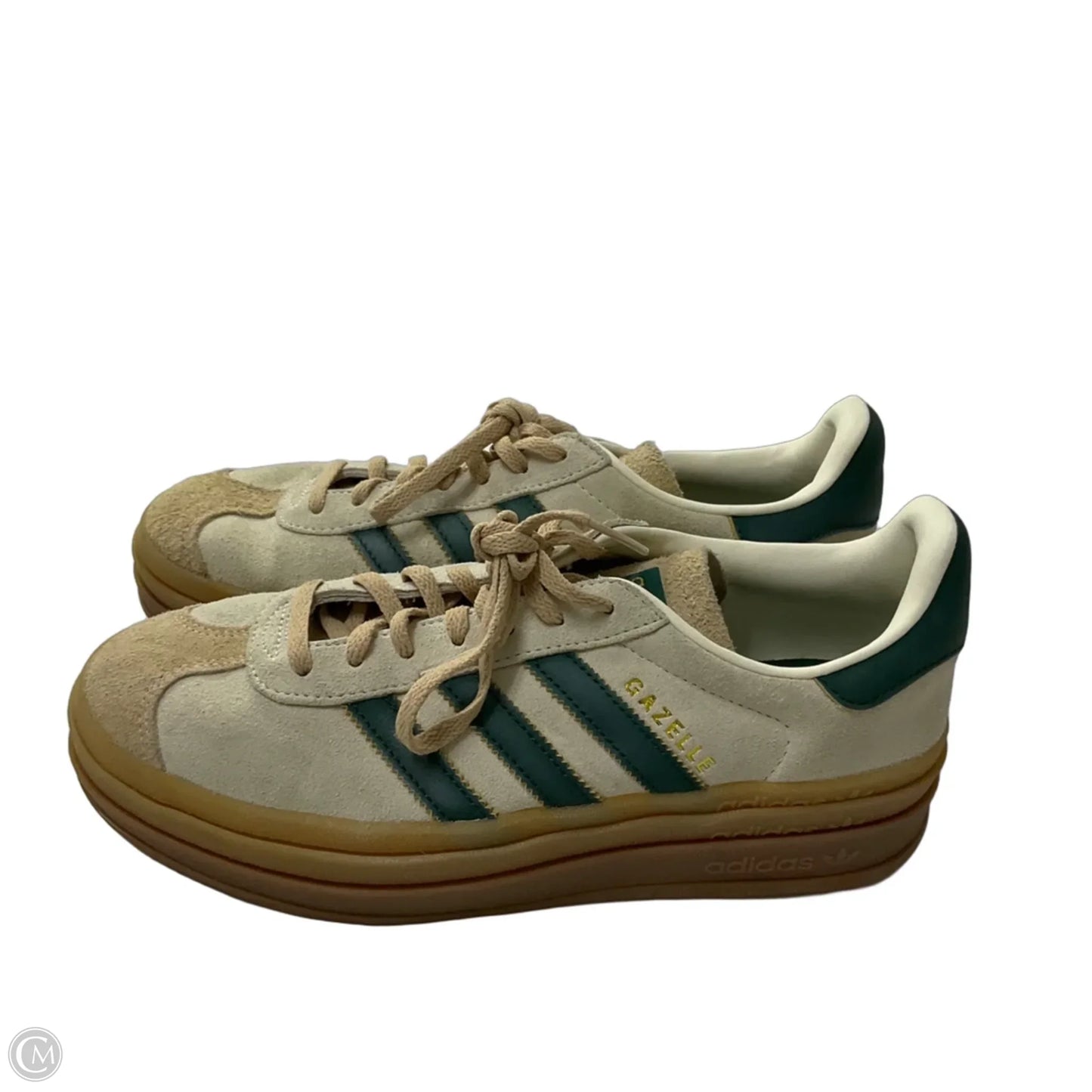 Shoes Sneakers By Adidas In Green & Tan, Size: 8.5