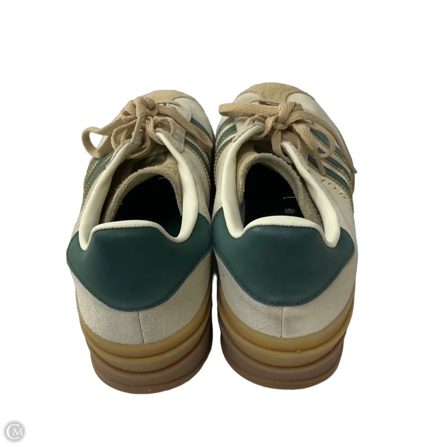 Shoes Sneakers By Adidas In Green & Tan, Size: 8.5