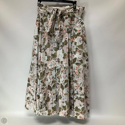 Skirt Maxi By Rebecca Taylor In Floral Print, Size: 8