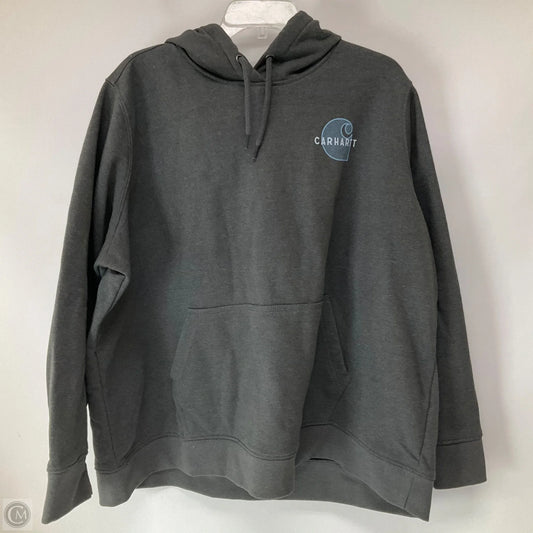 Sweatshirt Hoodie By Carhartt In Grey, Size: 3x