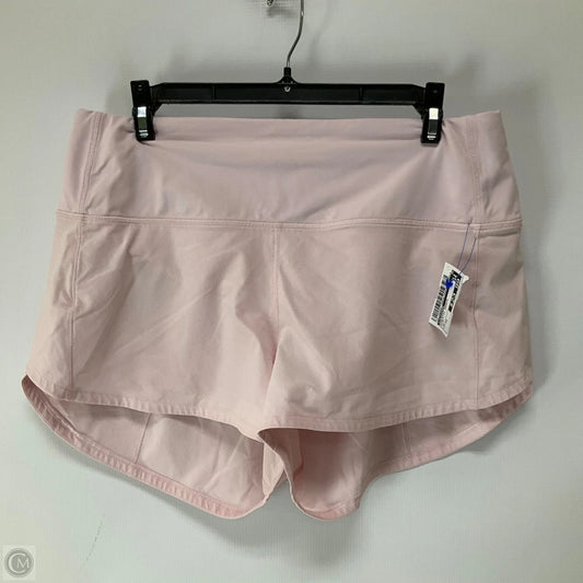 Athletic Shorts By Lululemon In Pink, Size: 10