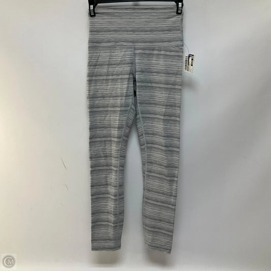 Athletic Leggings By Lululemon In Striped Pattern, Size: 4