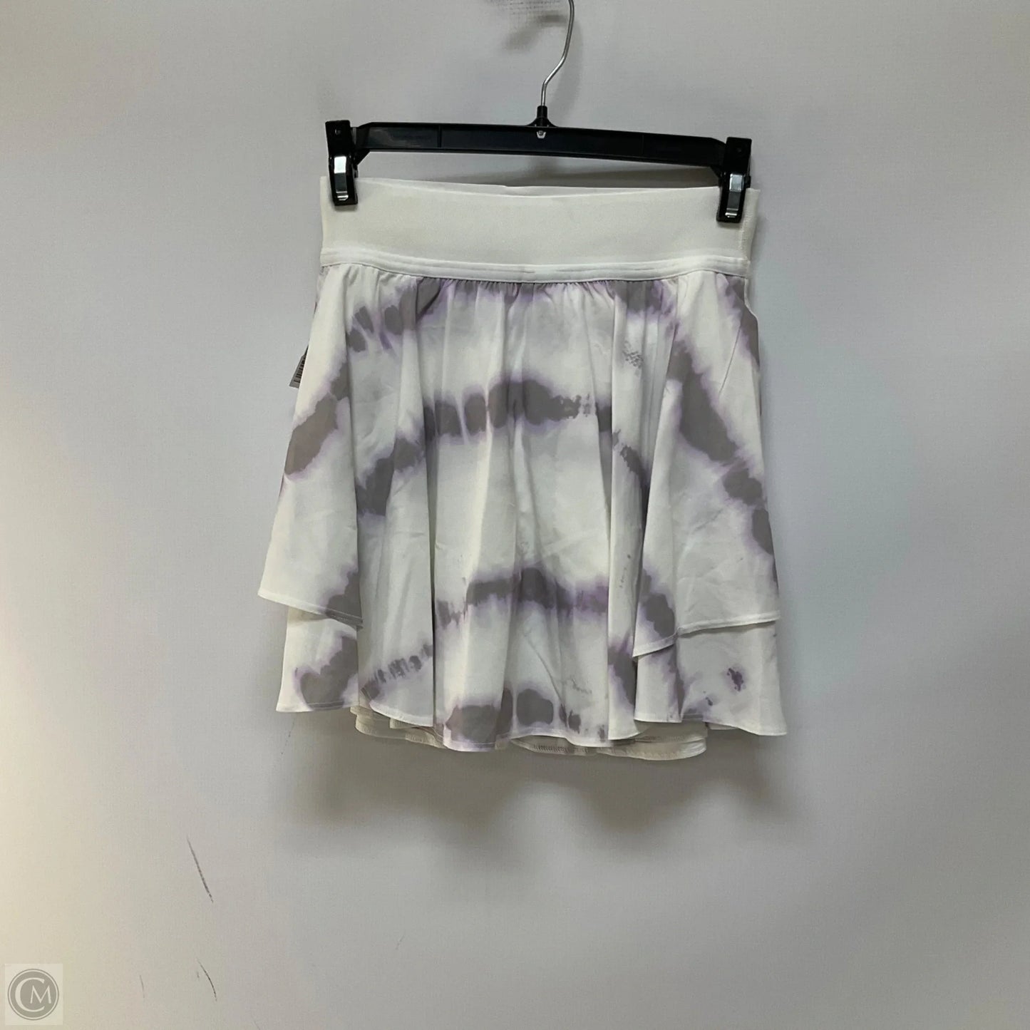 Athletic Skirt By Lululemon In Grey & White, Size: 2