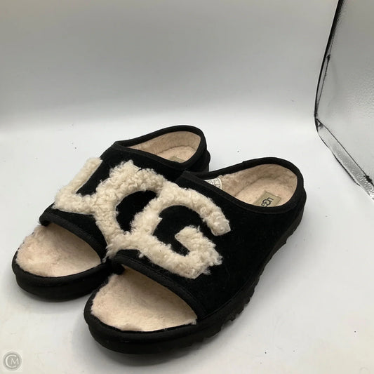 Sandals Designer By Ugg In Black, Size: 9