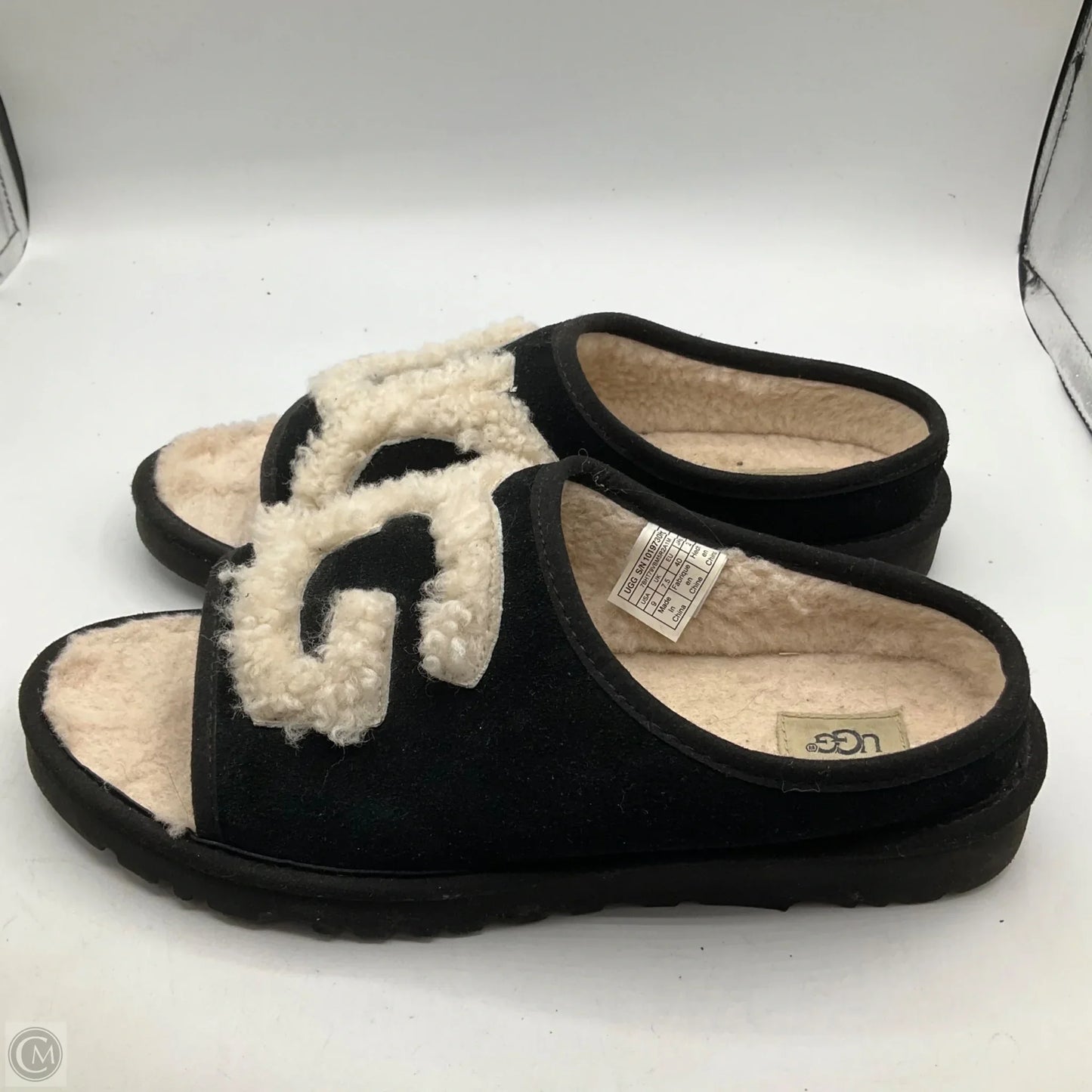 Sandals Designer By Ugg In Black, Size: 9