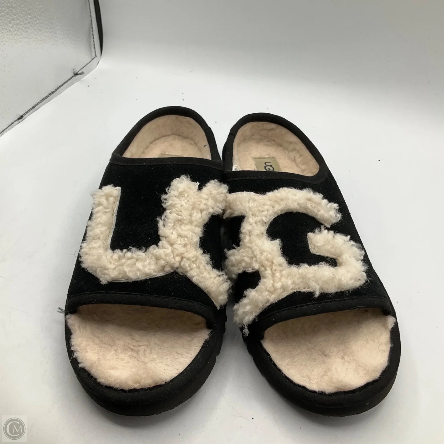 Sandals Designer By Ugg In Black, Size: 9