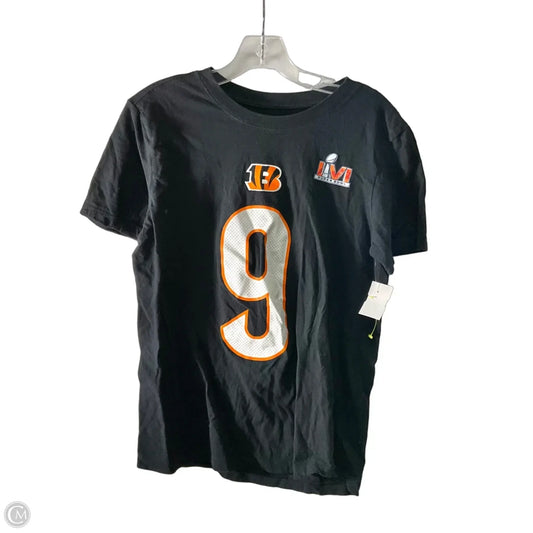 Athletic Top Short Sleeve By Nike Apparel In Black, Size: S