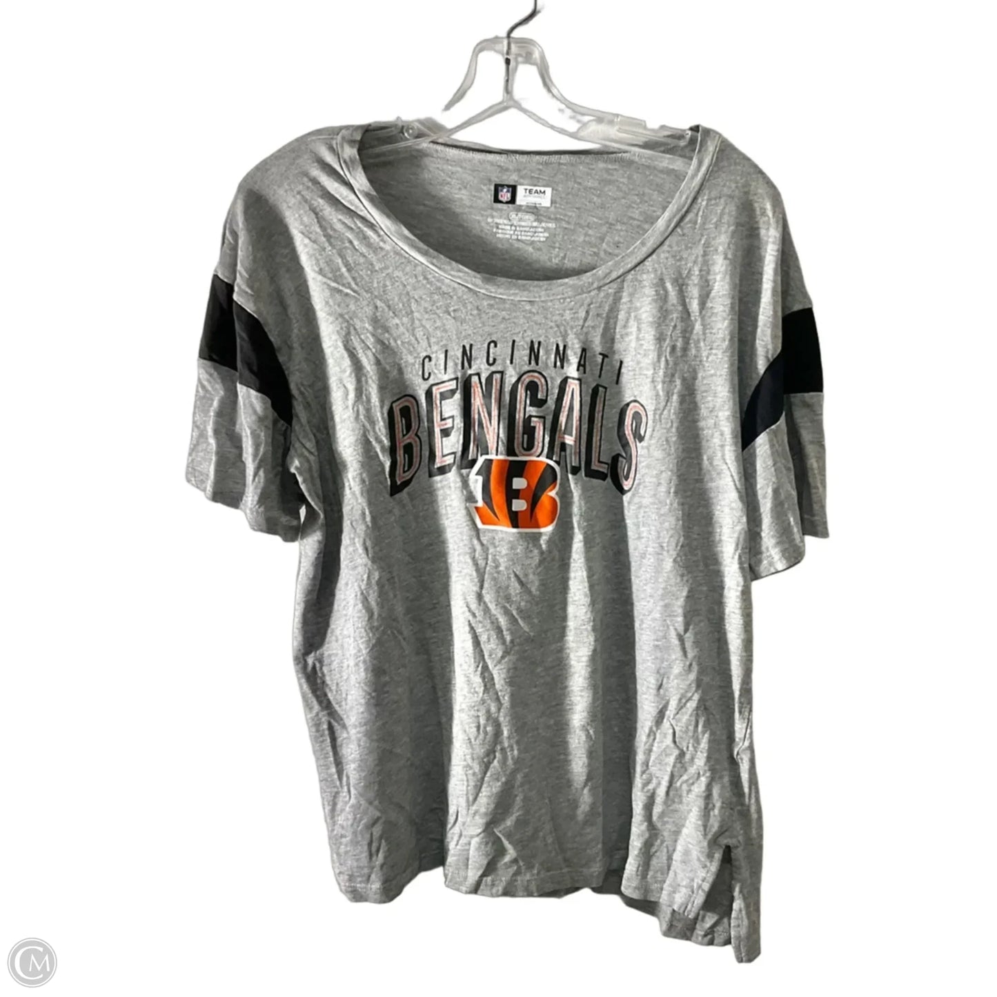Top Short Sleeve By Nfl In Grey, Size: Xl