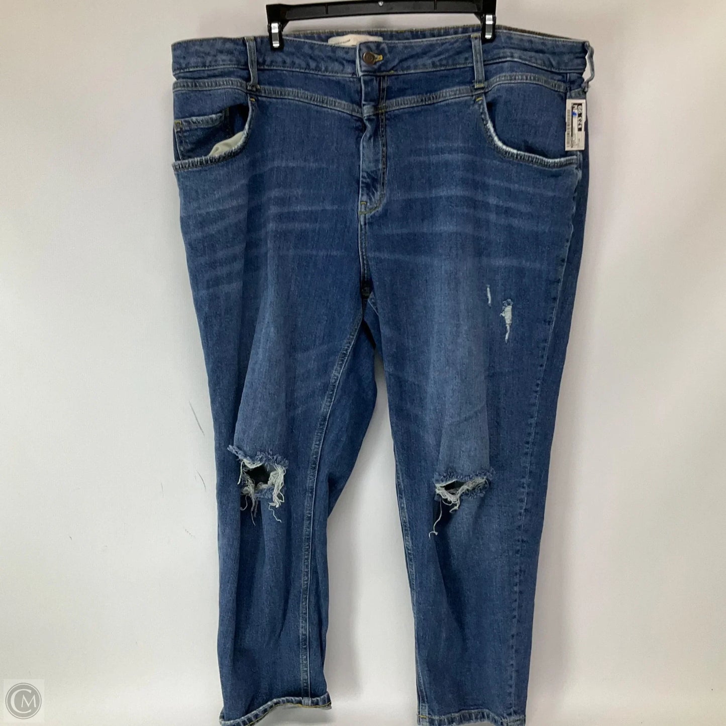 Jeans Straight By Pilcro In Blue Denim, Size: 20