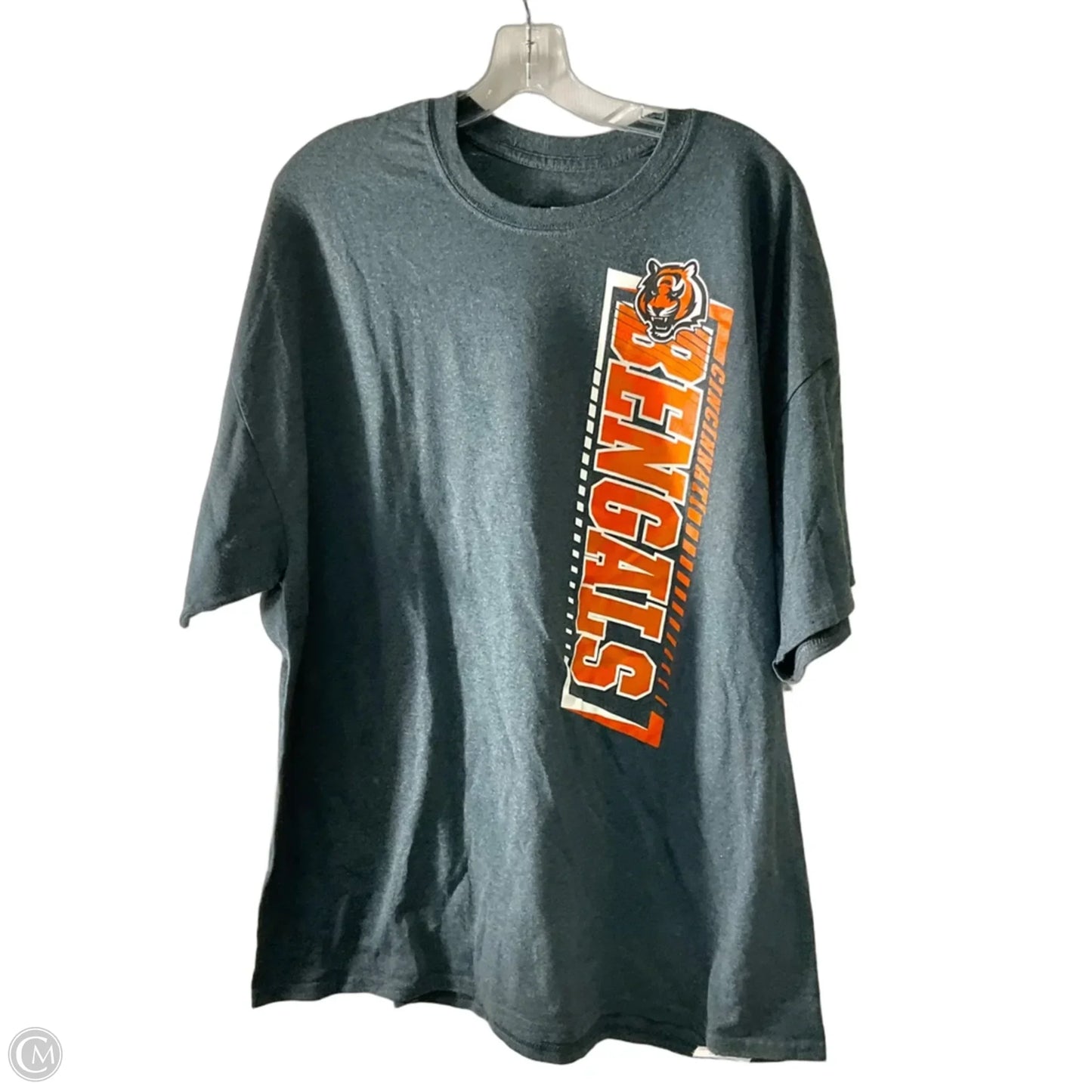 Top Short Sleeve By Nfl In Grey, Size: 2x