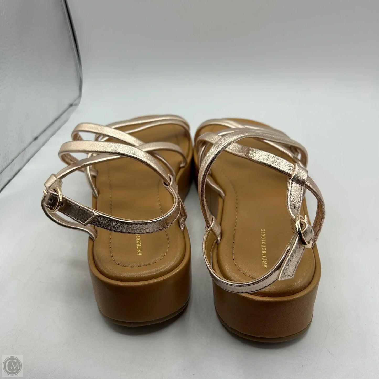 Sandals Flats By Anthropologie In Gold, Size: 10