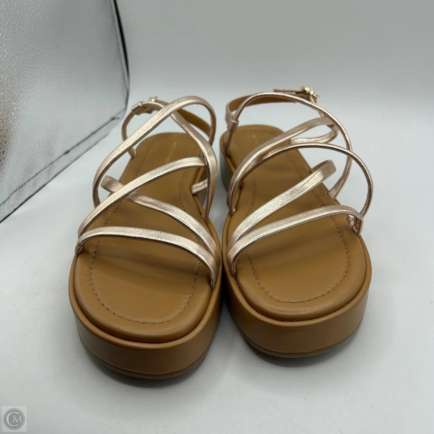 Sandals Flats By Anthropologie In Gold, Size: 10