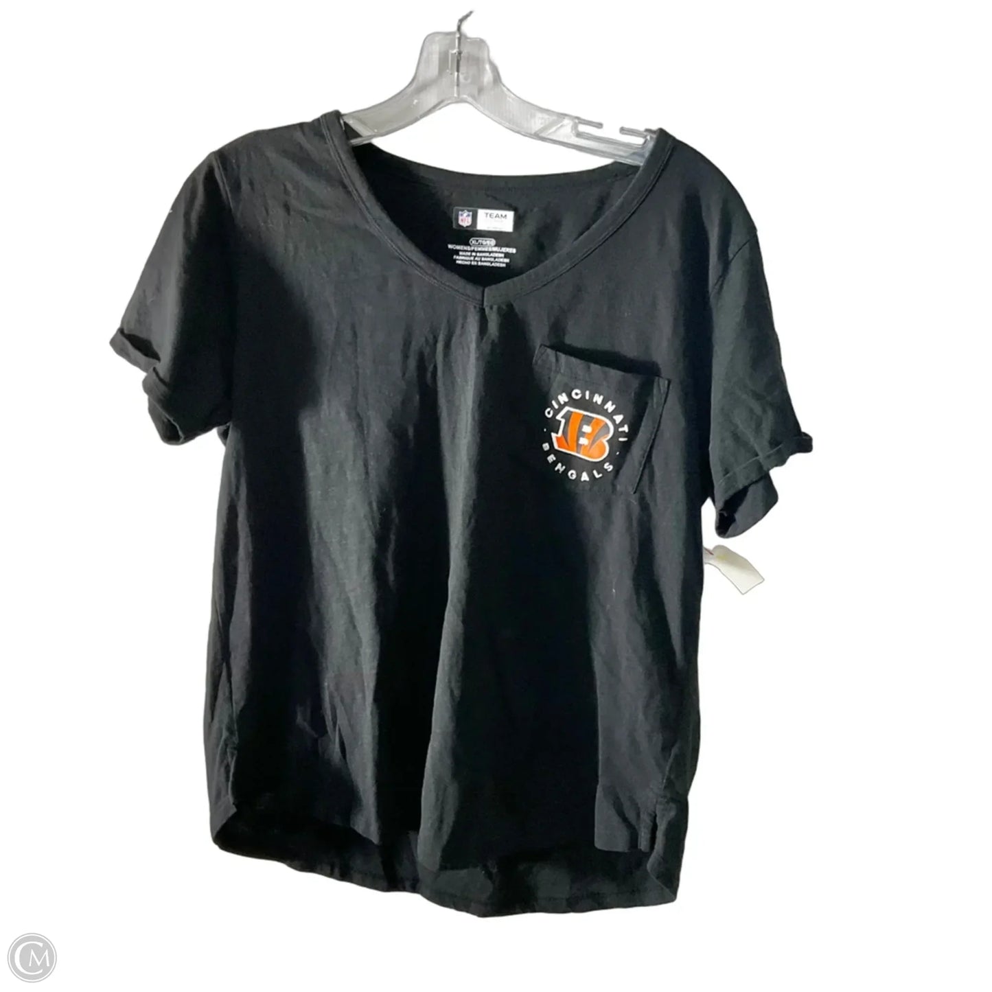 Top Short Sleeve By Nfl In Black, Size: Xl