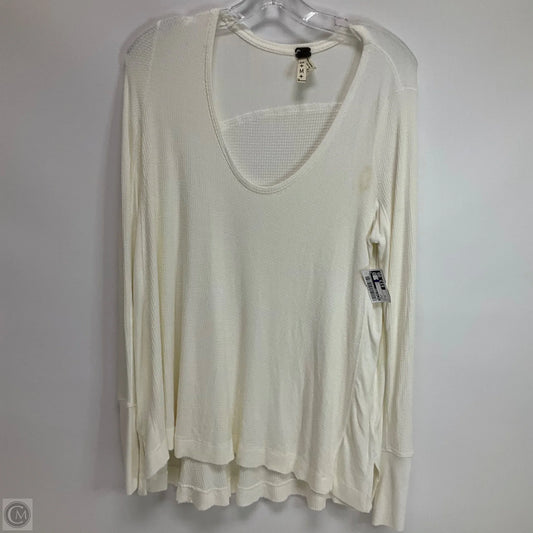 Top Long Sleeve By We The Free In Cream, Size: M