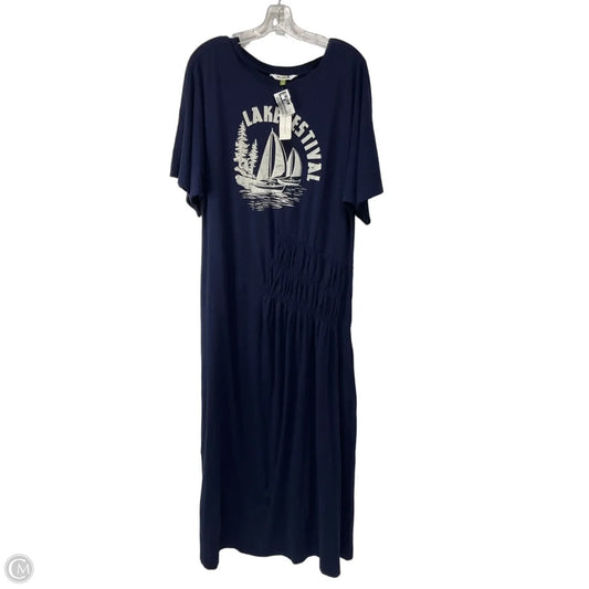 Dress Casual Maxi By Anthropologie In Blue, Size: Xl