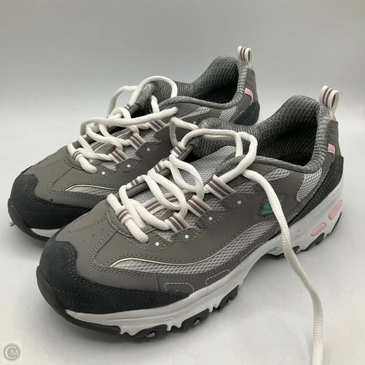 Shoes Athletic By Skechers In Grey, Size: 7.5