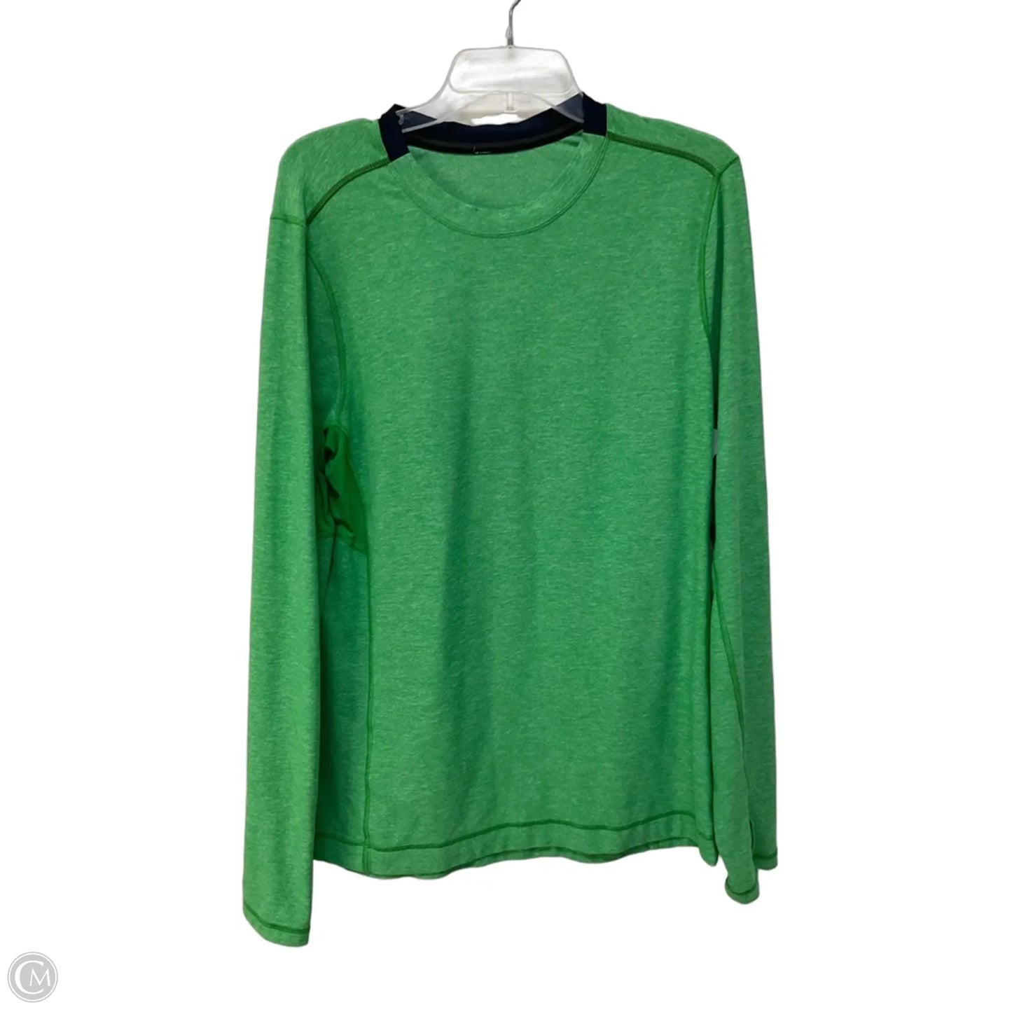Athletic Top Long Sleeve Crewneck By Lululemon In Green, Size: L