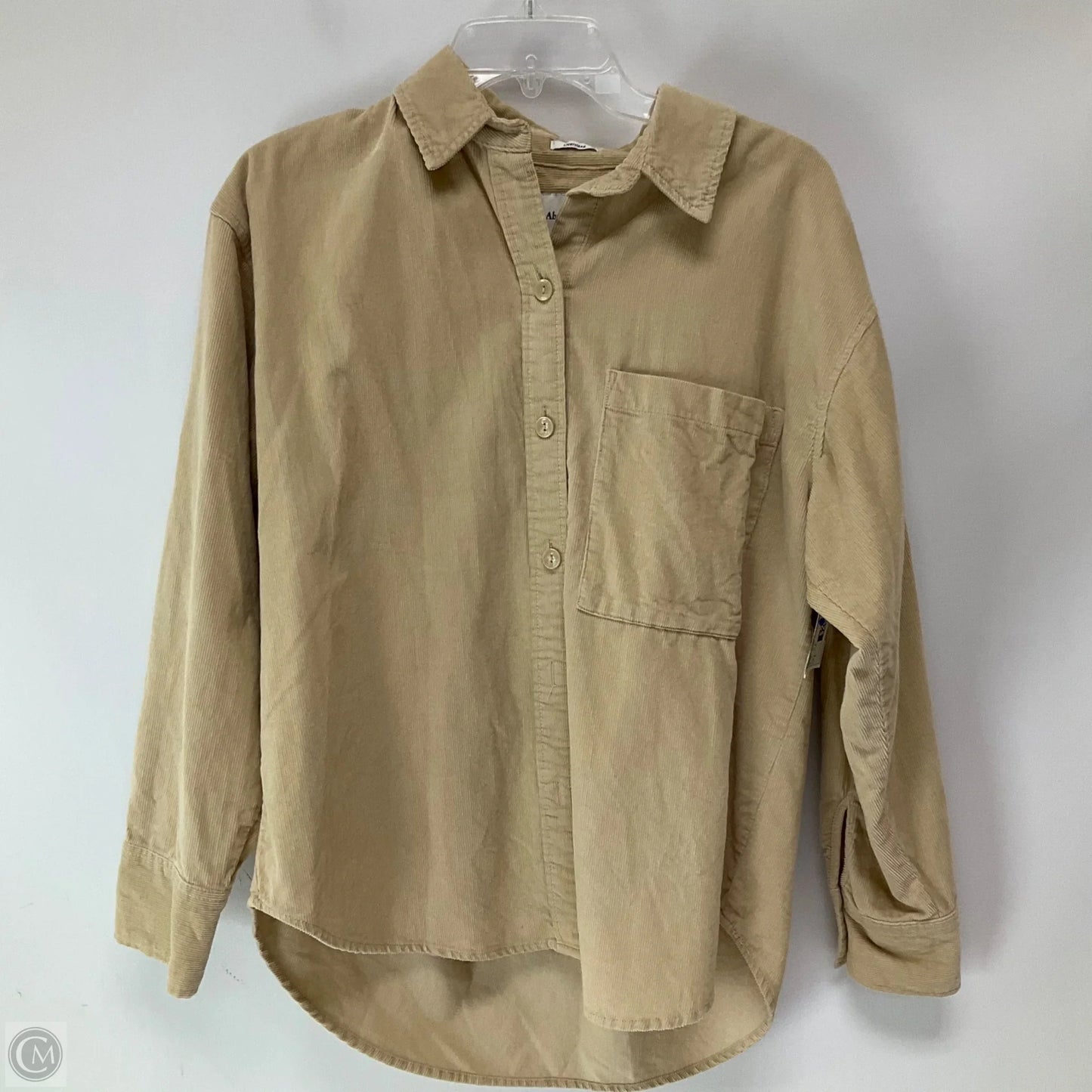 Top LS By Abercrombie And Fitch In Beige, Size: S