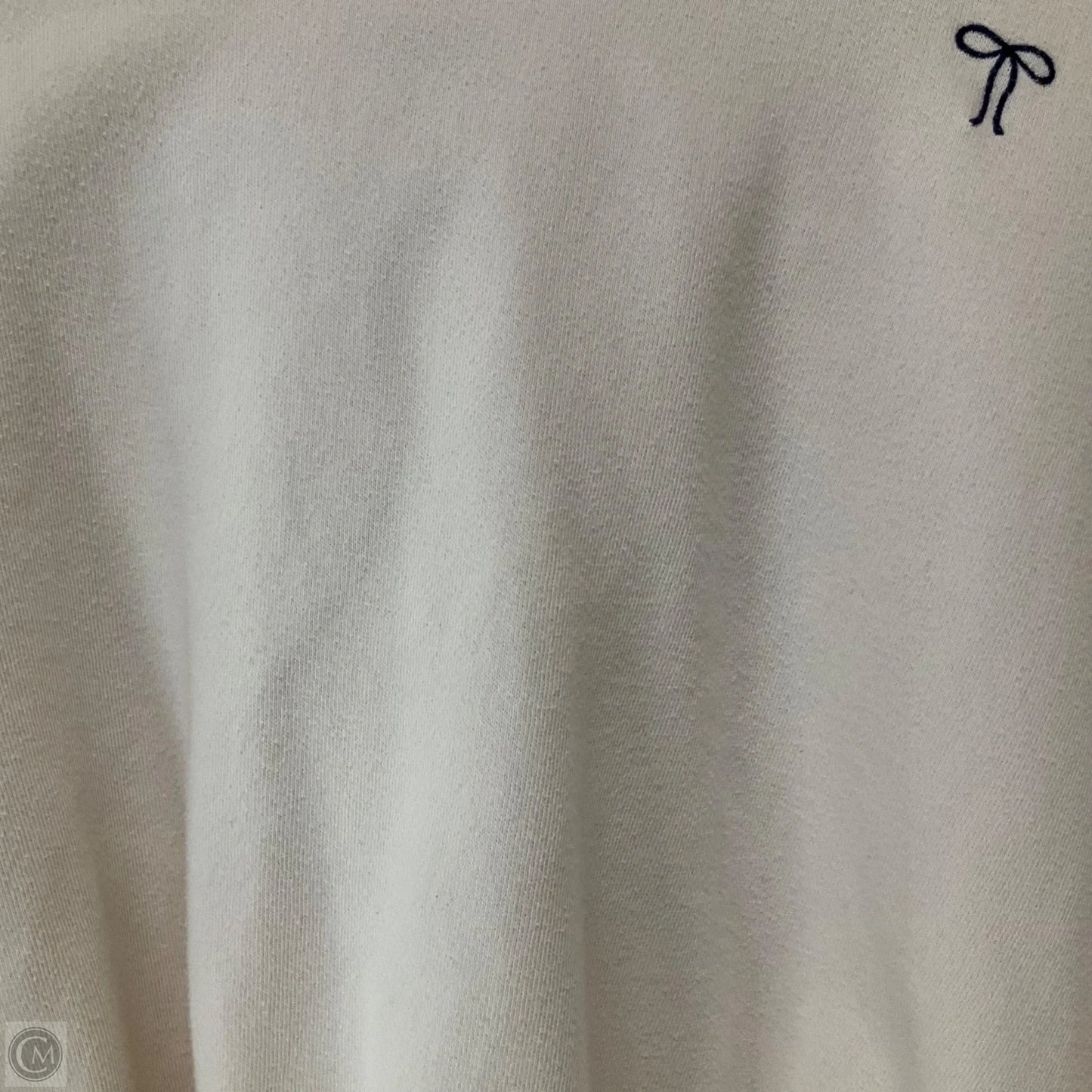 Sweatshirt Hoodie By Aerie In White, Size: L