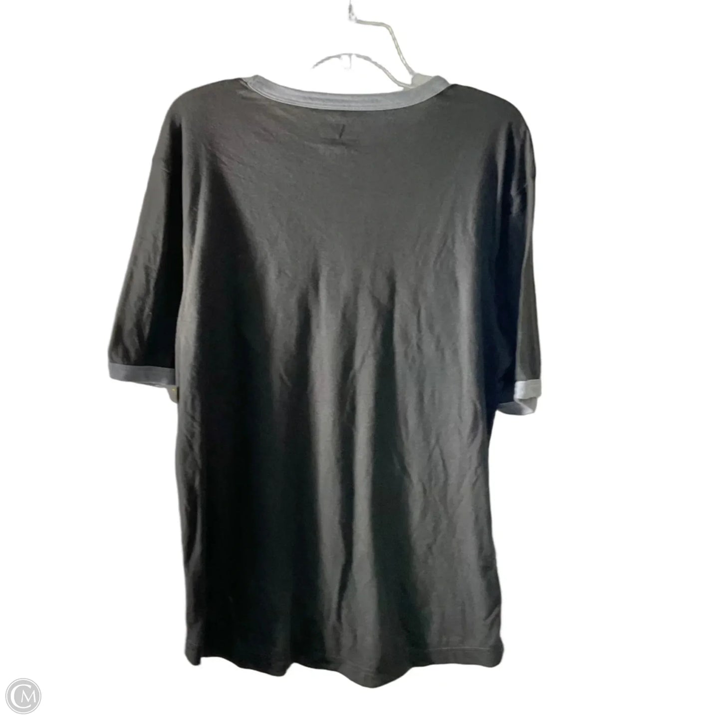 Athletic Top Short Sleeve By Nfl In Black, Size: L