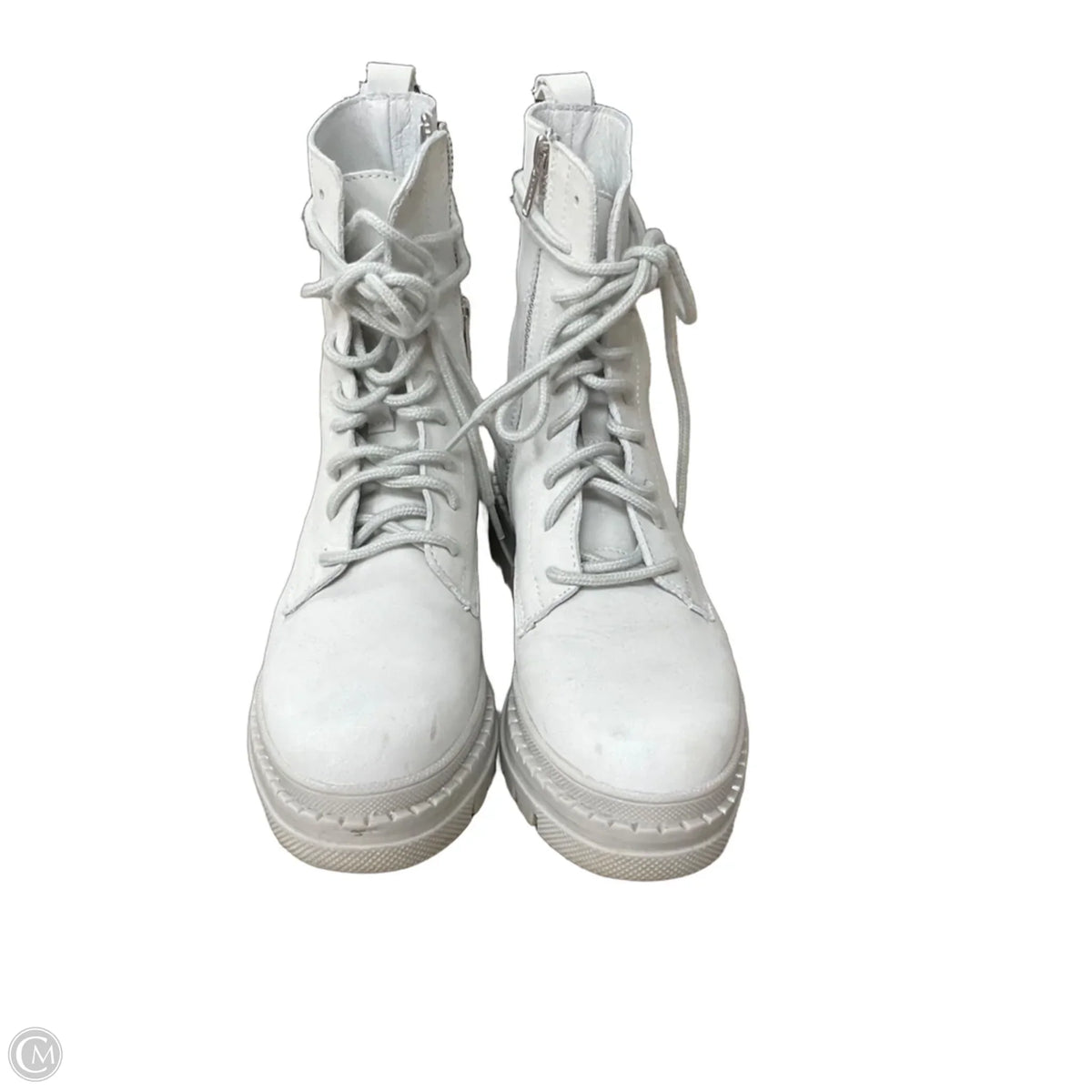 Boots Ankle Flats By Steve Madden In Grey, Size: 7